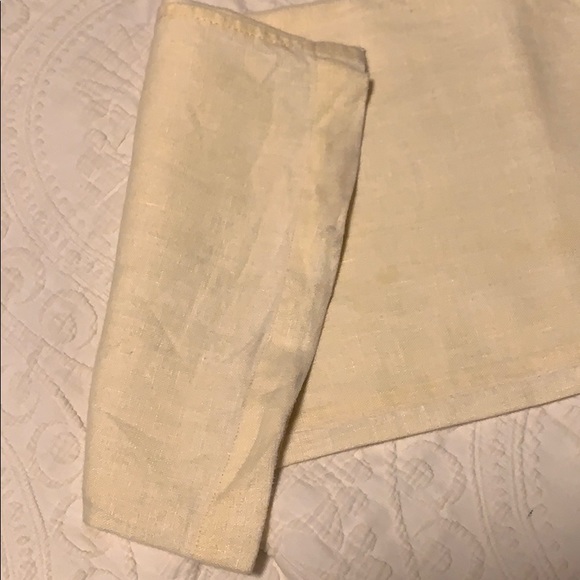 French Connection soft yellow linen pants - Picture 4 of 6